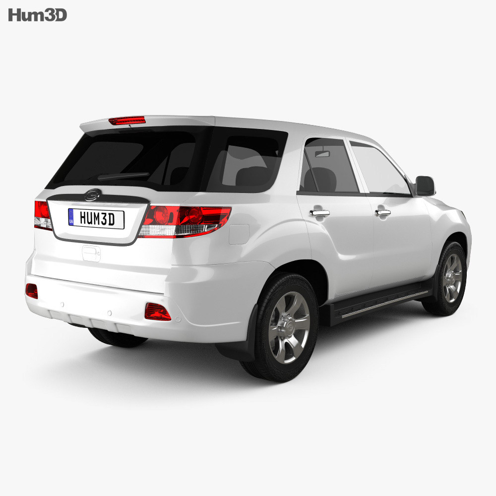 Gonow G5 2015 3d model back view