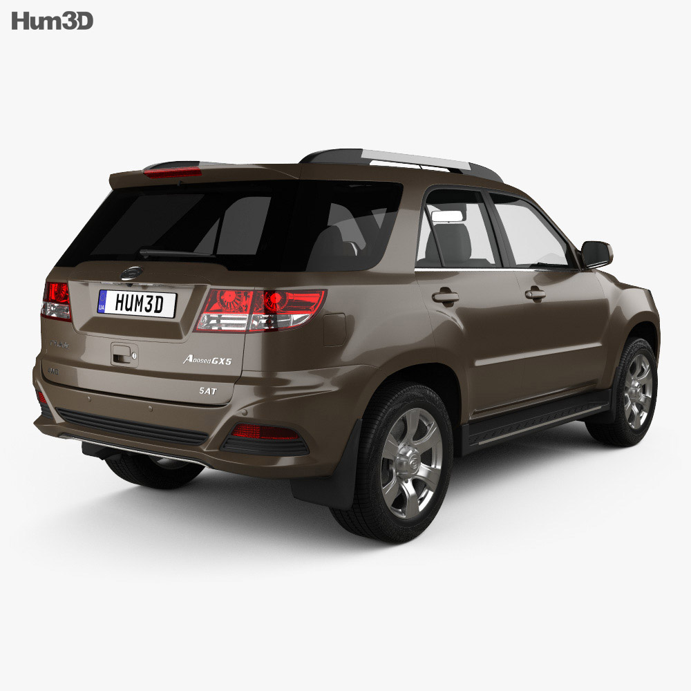 Gonow GX5 2015 3d model back view