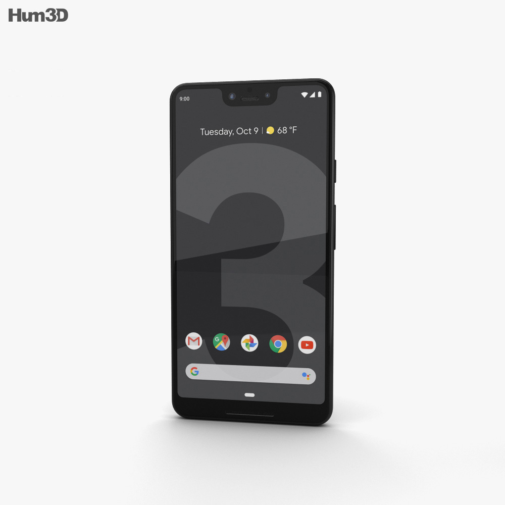 Google Pixel 3 XL Just Black 3d model