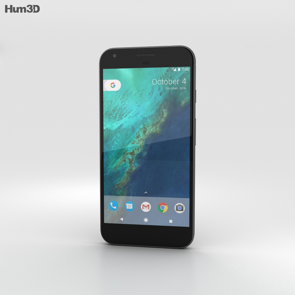 Google Pixel Very Black 3d model