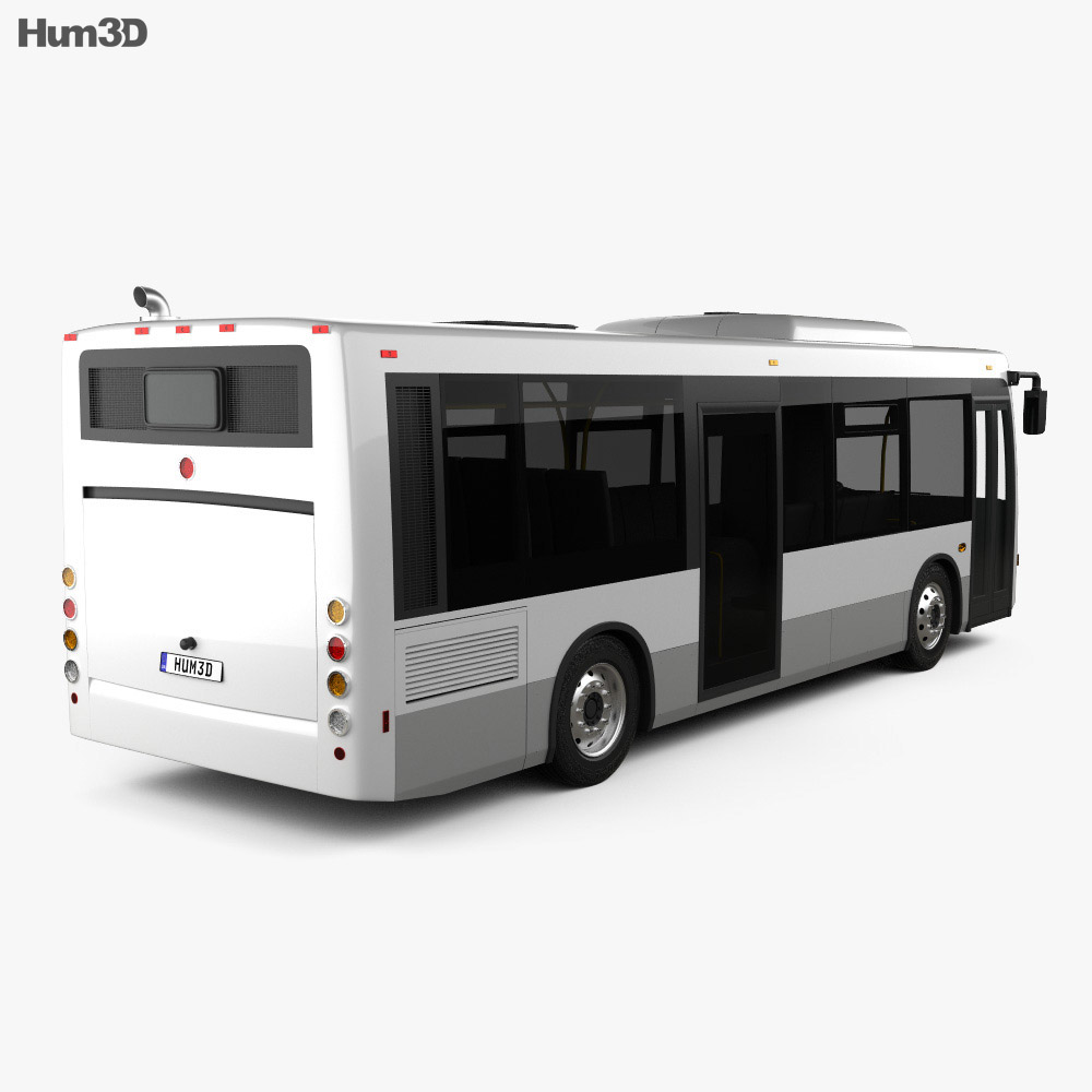 Grande West Vicinity Autobus 2019 Modello 3D vista posteriore