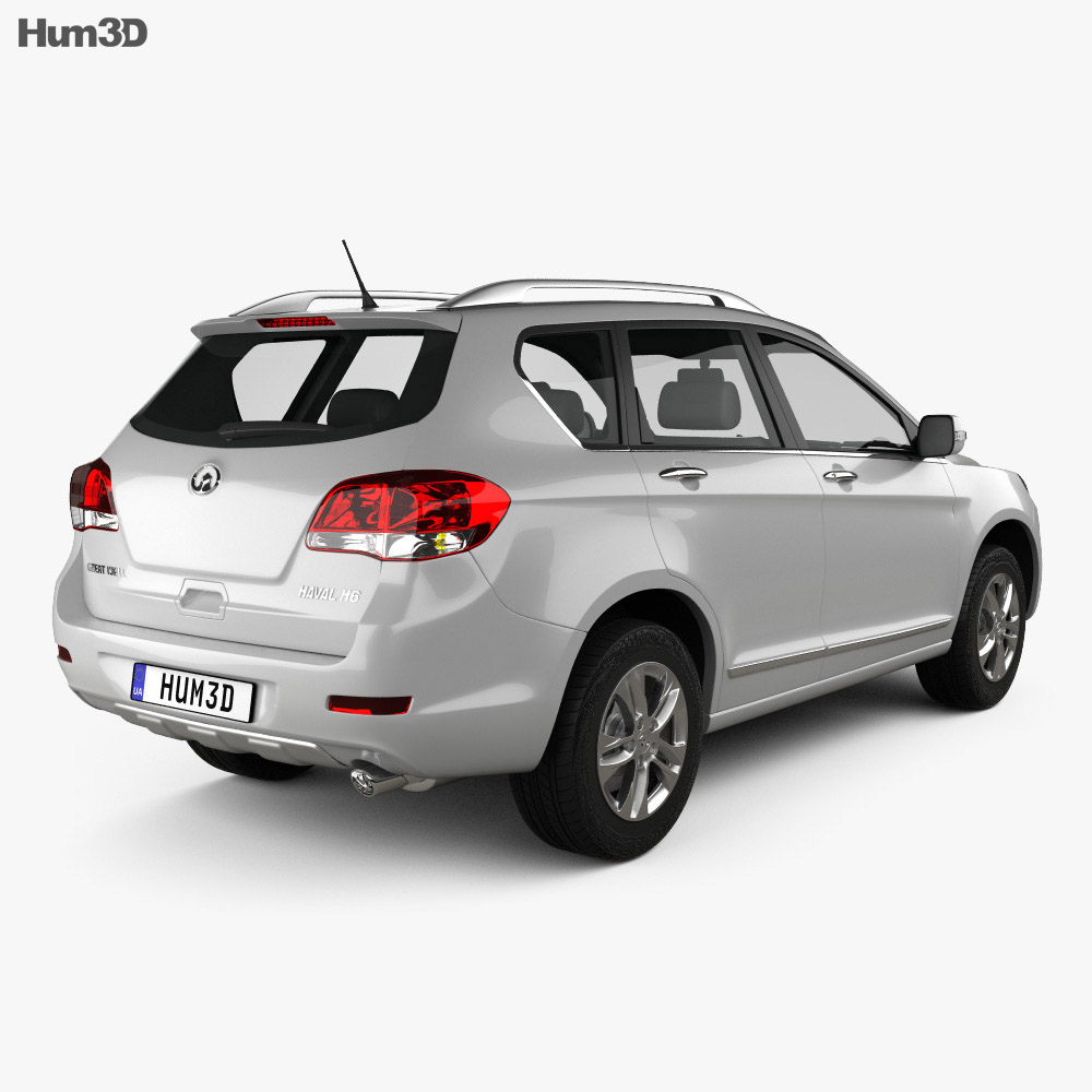 Great Wall Hover (Haval) H6 2016 3d model back view