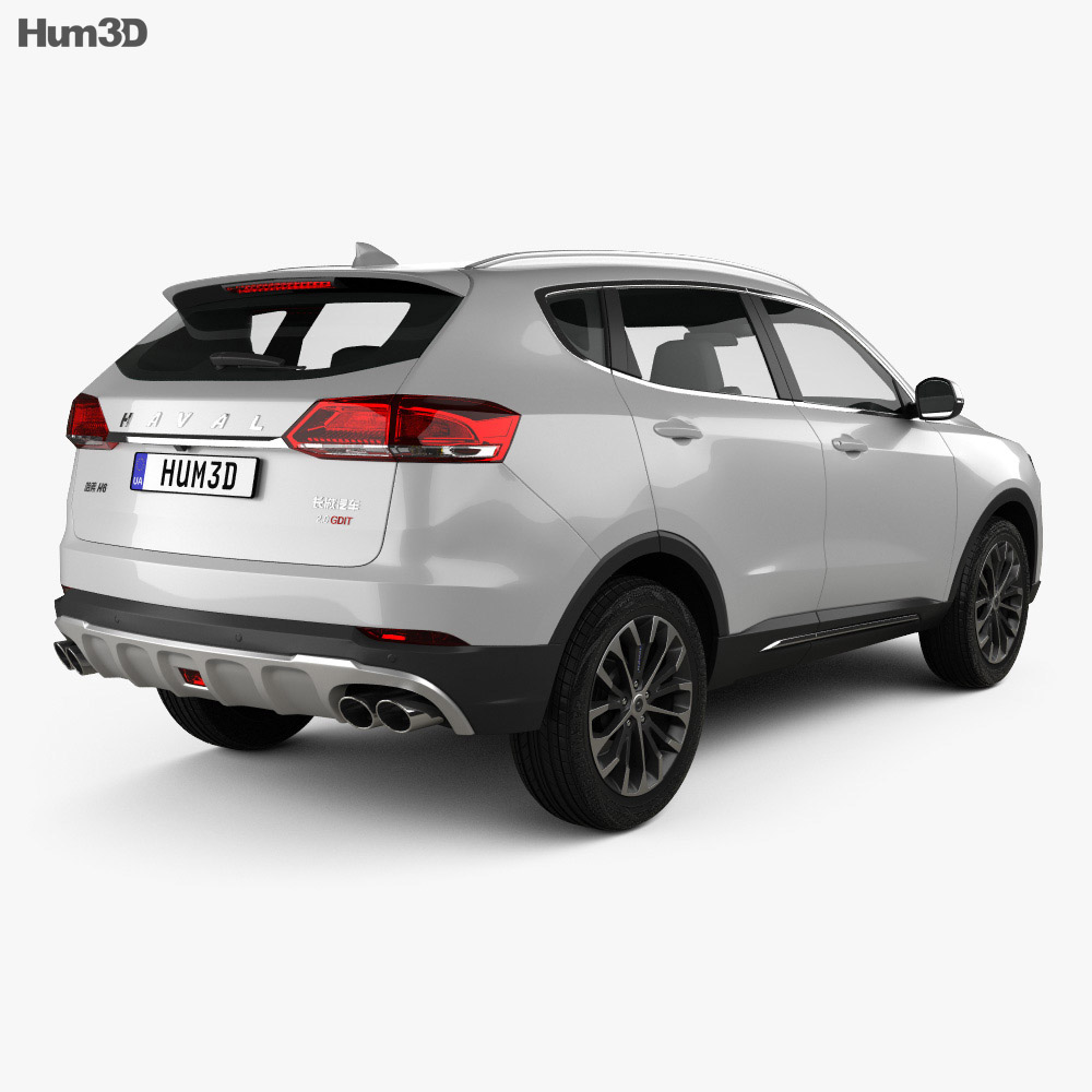 Great Wall Haval H6 2021 3d model back view