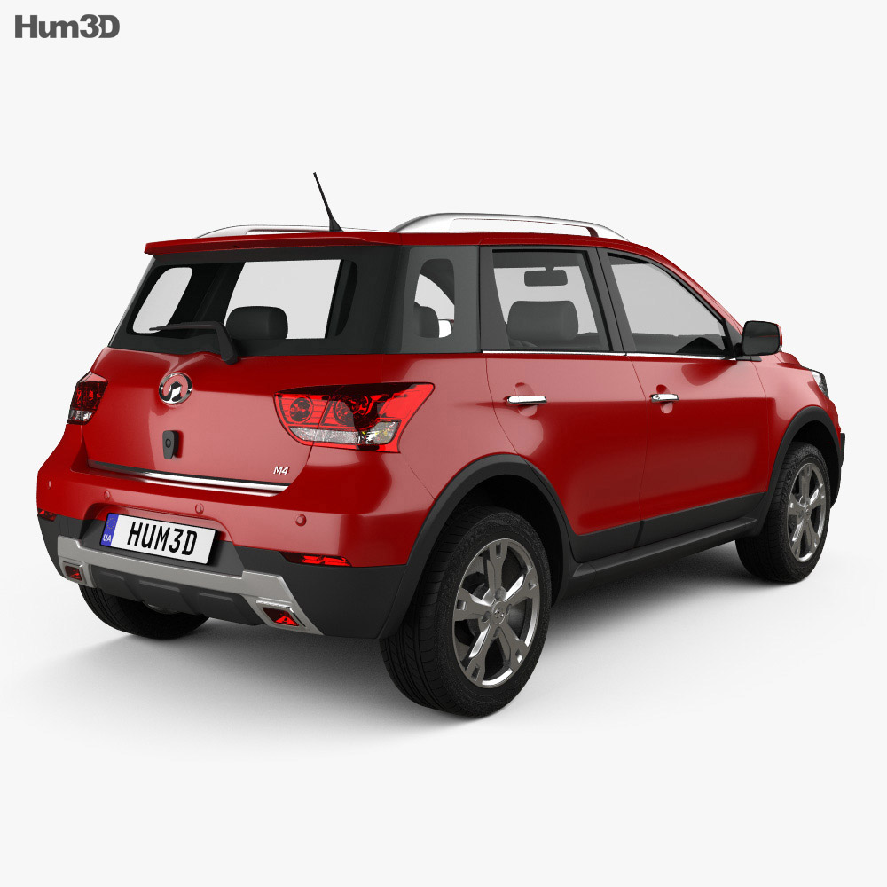 Great Wall Haval M4 2019 3d model back view