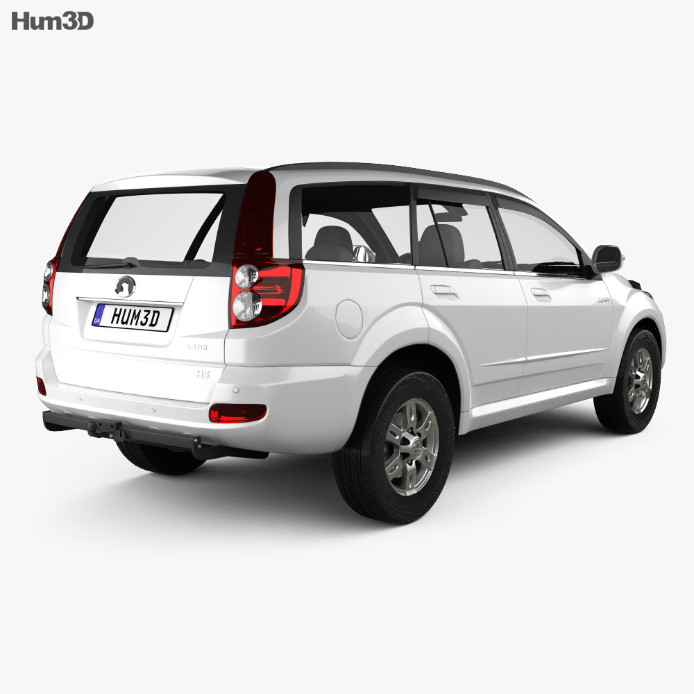 Great Wall Hover (Haval) H5 2014 Modelo 3D vista trasera