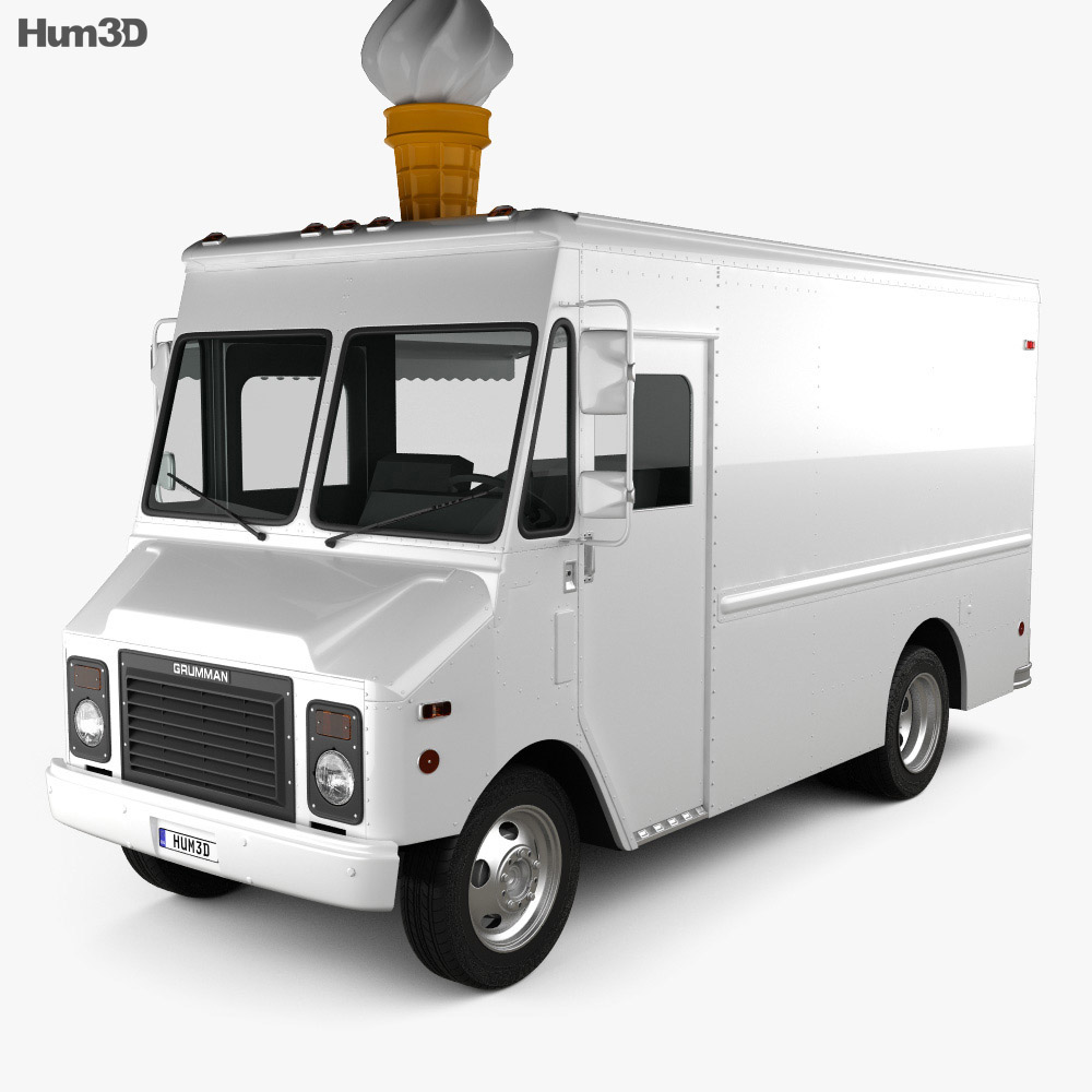 Grumman Kurbmaster Ice Cream Van 2020 3d model