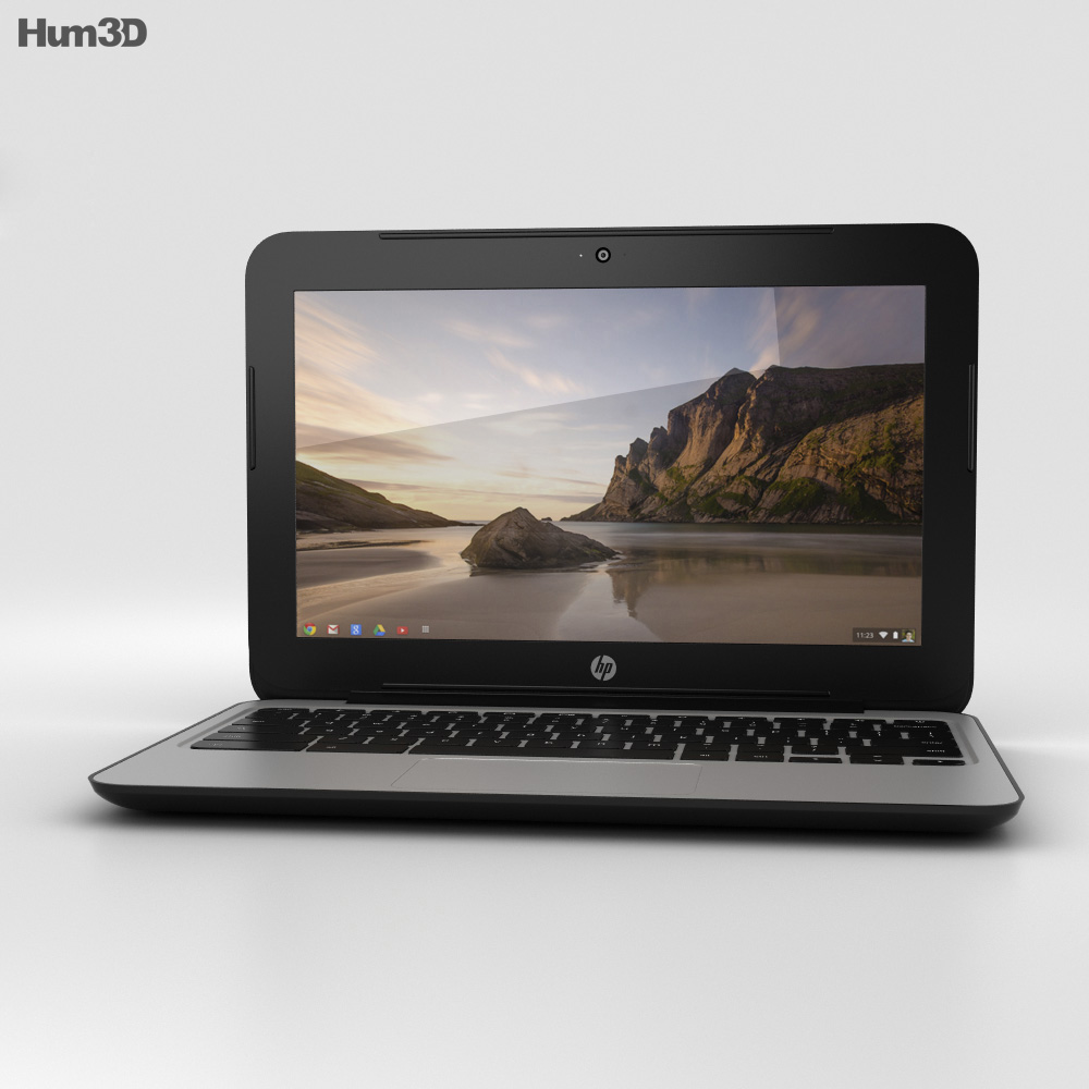HP Chromebook 11 G3 Twinkle Black 3D模型