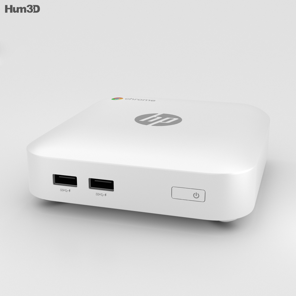 HP Chromebox White 3d model