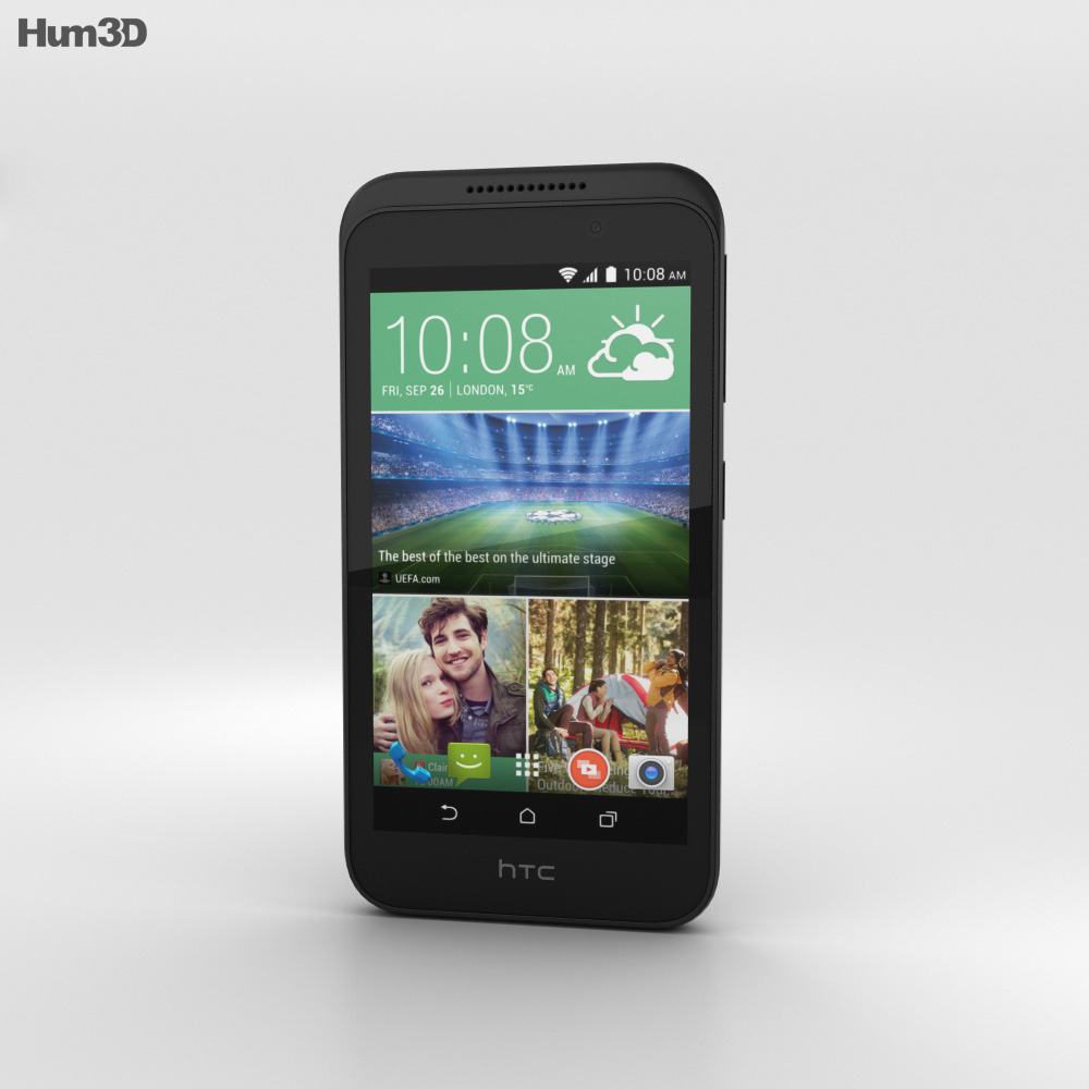 HTC Desire 320 Meridian Gray 3D模型