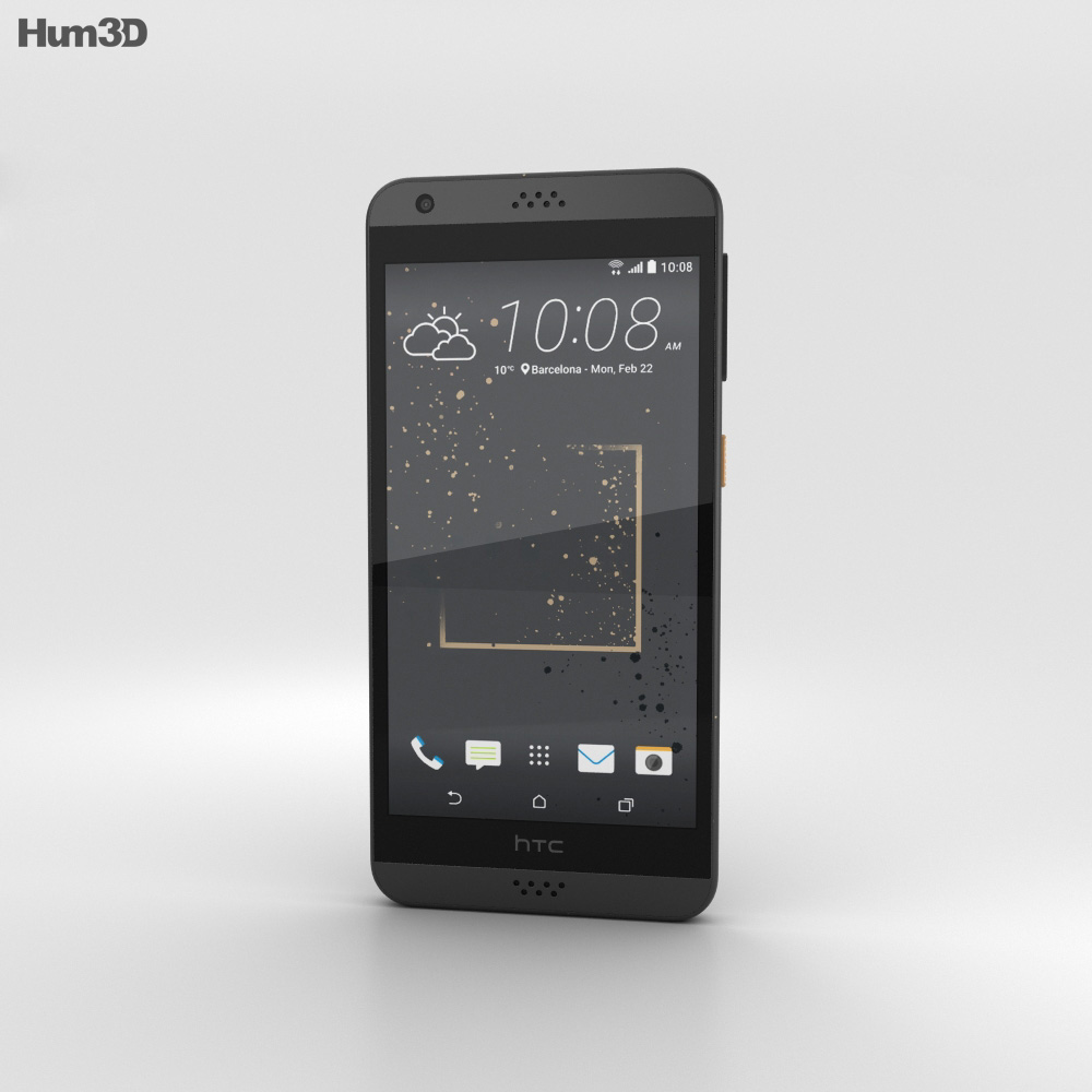 HTC Desire 530 Gray Splash 3d model
