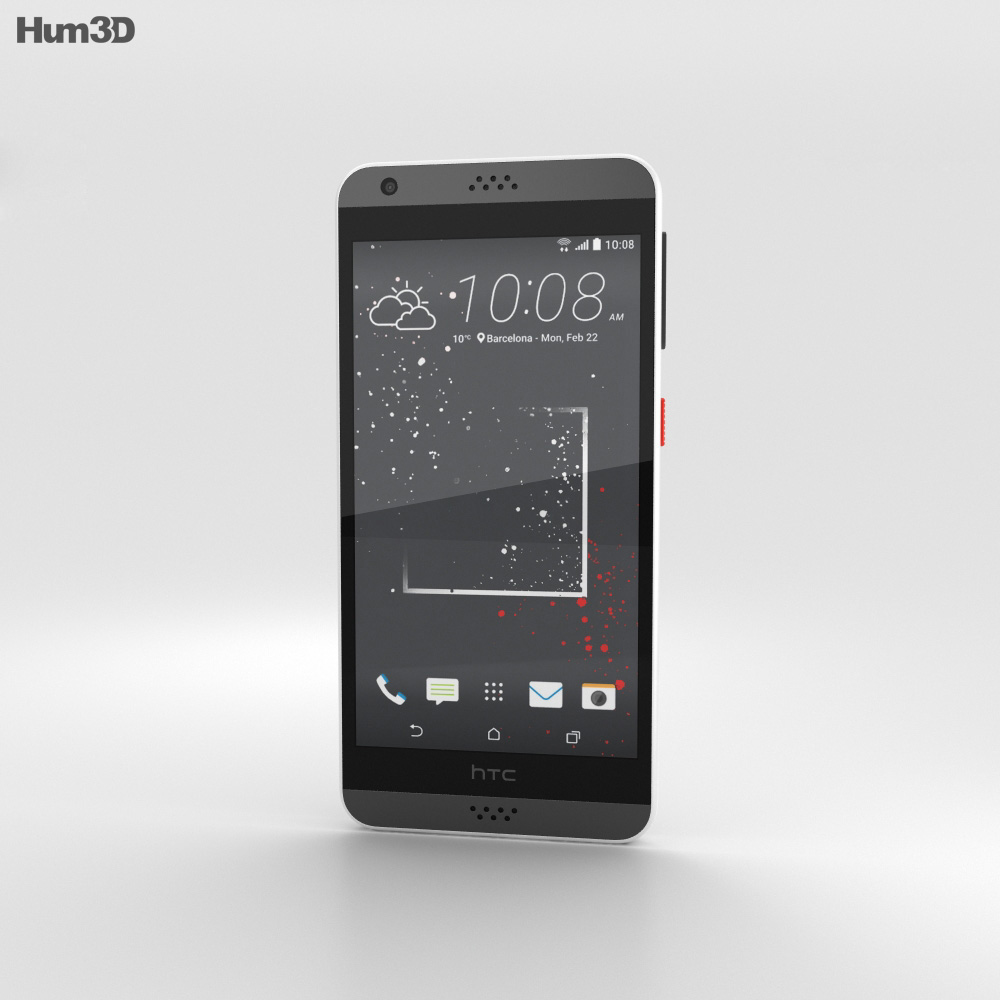 HTC Desire 530 White 3d model