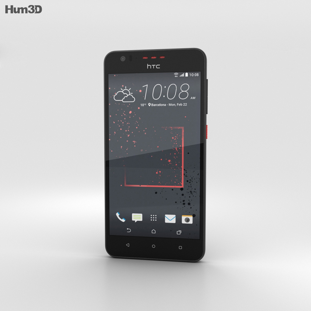 HTC Desire 825 Gray 3D-Modell