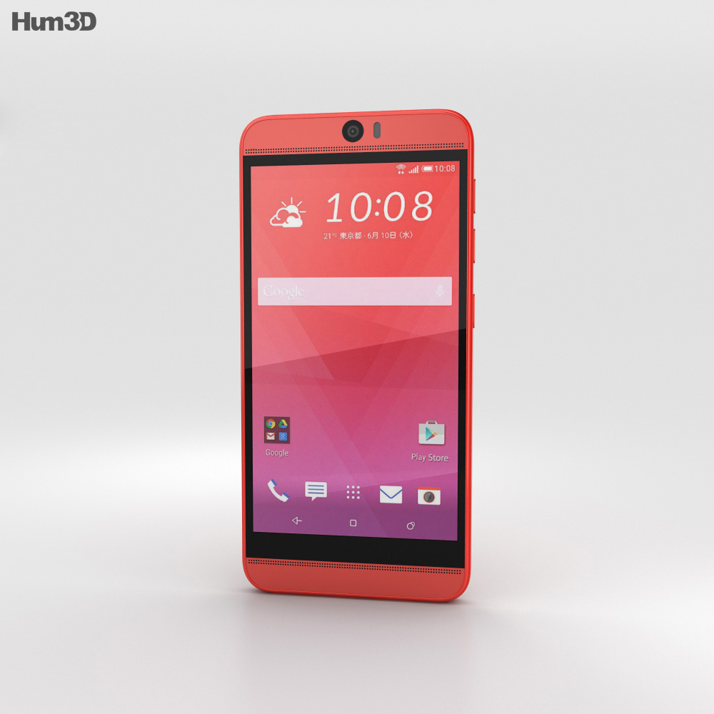 HTC J Butterfly 3 Red 3Dモデル