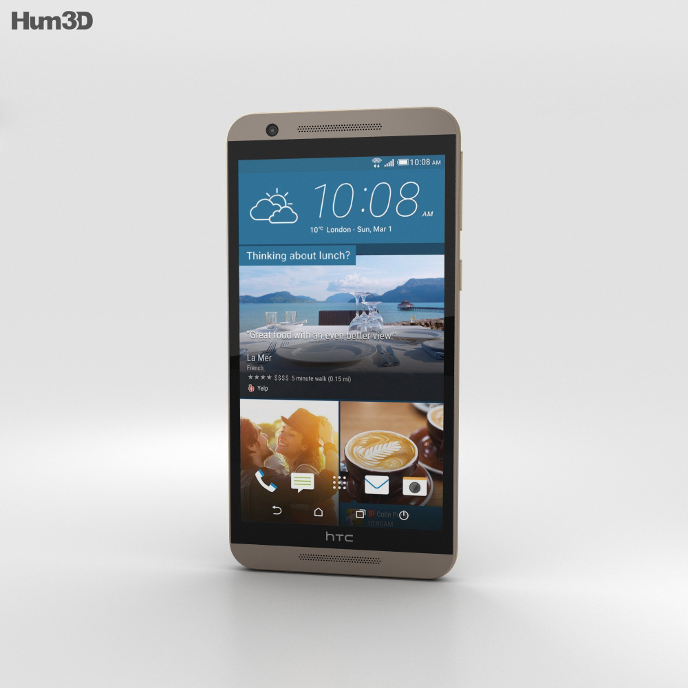 HTC One E9s Dual Sim Roast Chestnut Modèle 3d