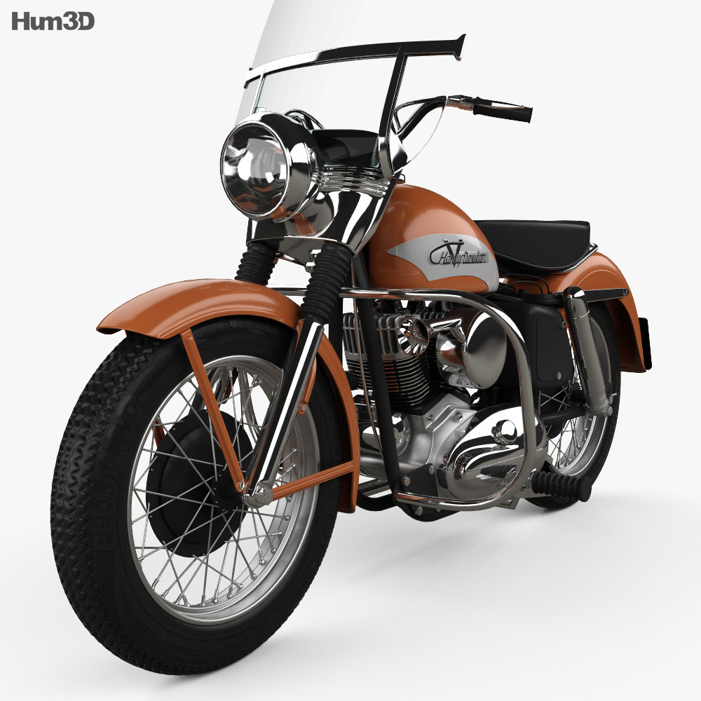 Harley-Davidson KH Elvis Presley 1956 3D модель
