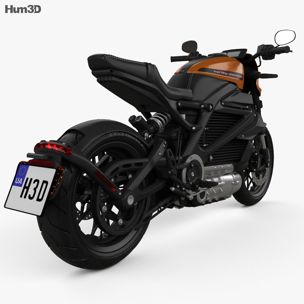 Harley-Davidson LiveWire 2019 3d model back view