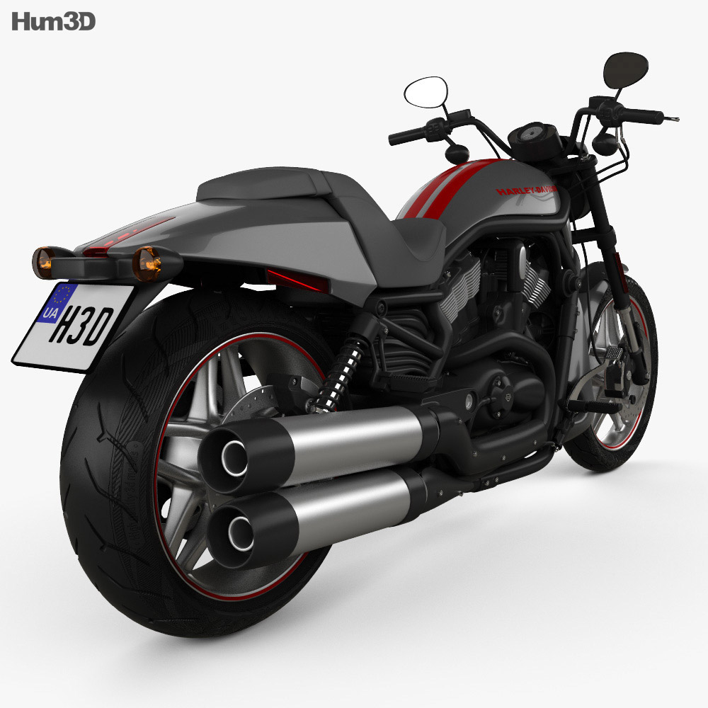 Harley-Davidson Night Rod Special 2013 Modelo 3D vista trasera