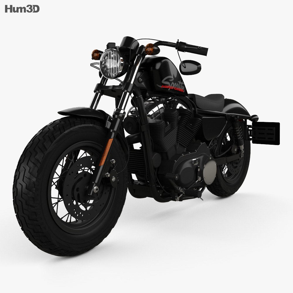Harley-Davidson Sportster 1200 Forty-Eight 2013 3d model