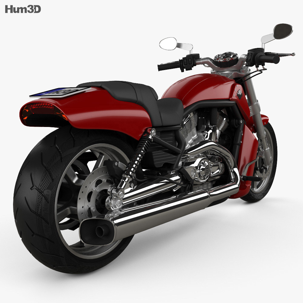 Harley-Davidson V-Rod Muscle 2010 3d model back view