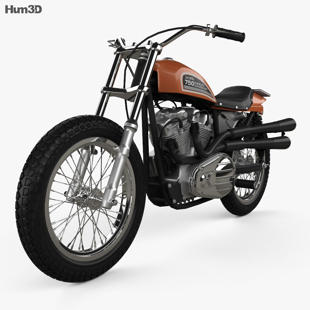 Harley-Davidson XR 750 1970 3d model