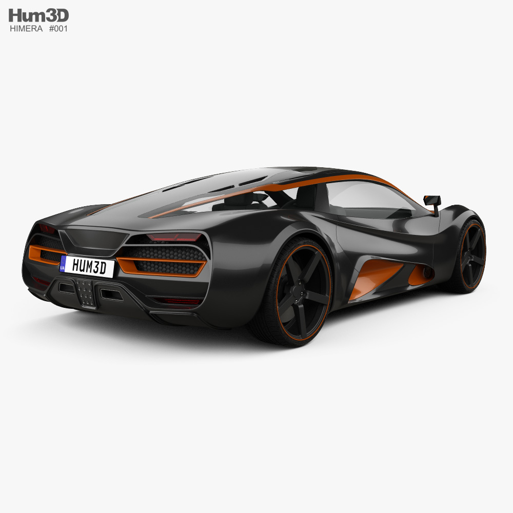 Himera Q 2018 3d model back view