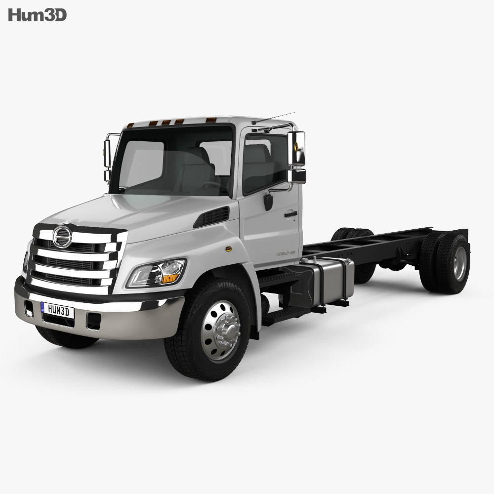 Hino 268 A Chassis Truck 2015 3d model