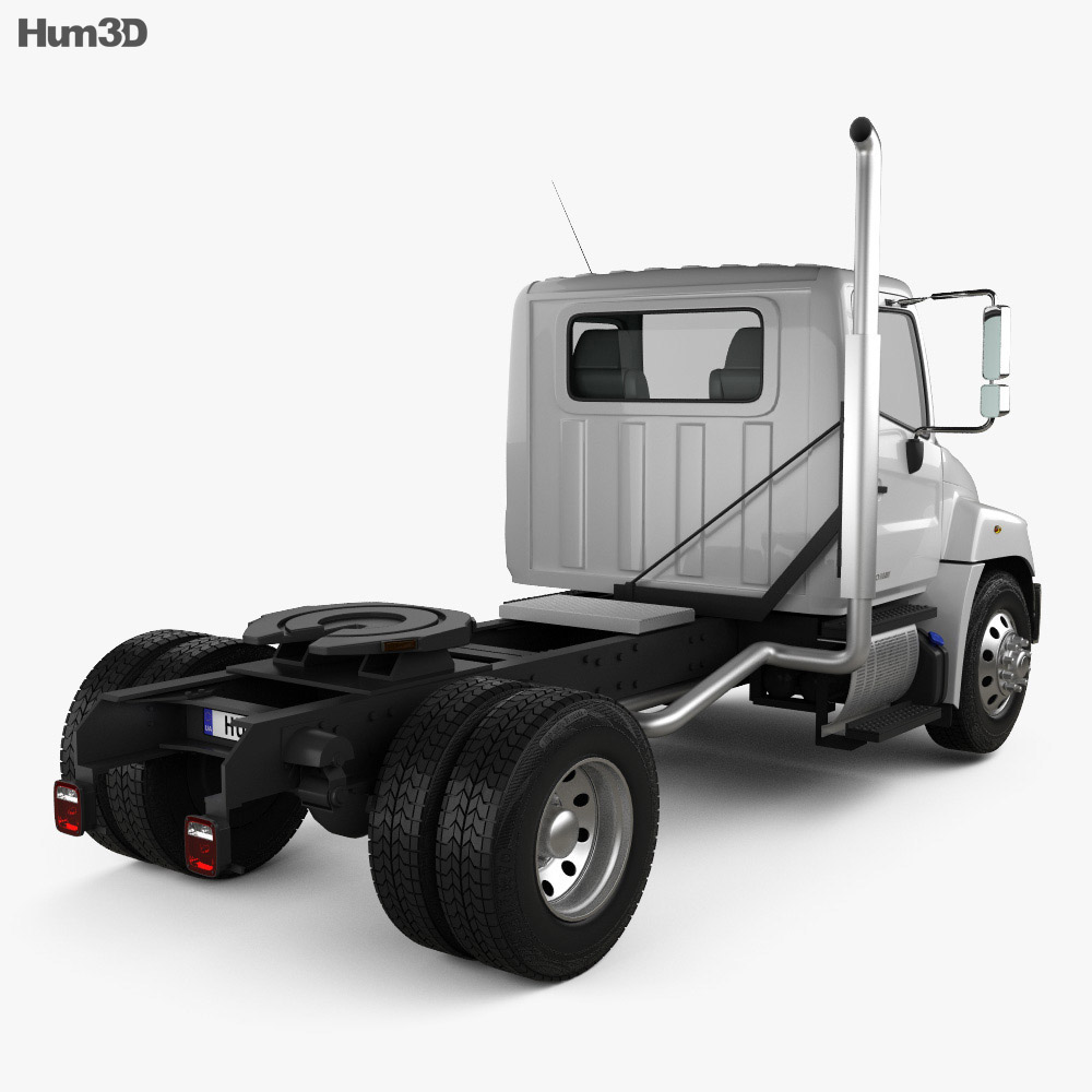 Hino 338 CT Tractor Truck 2015 3d model back view