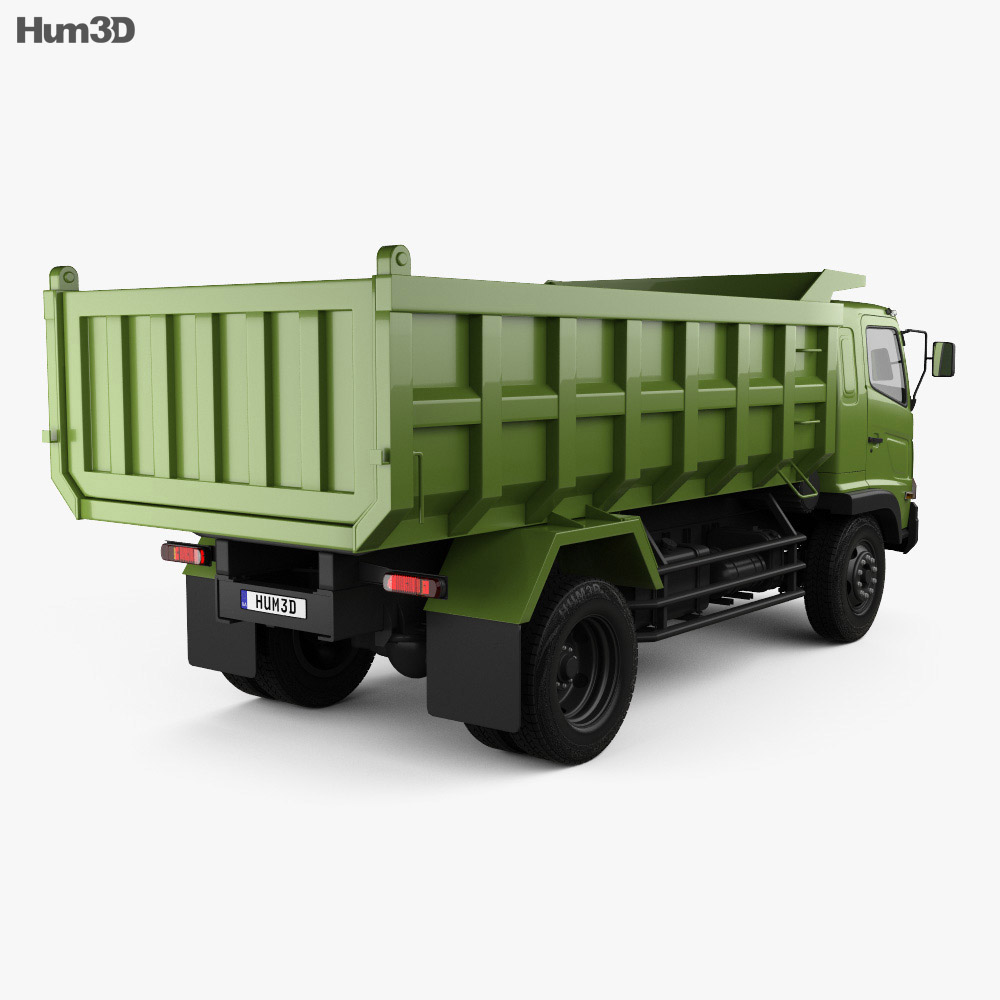 Hino 500 FG Tipper Truck 2020 3d model back view