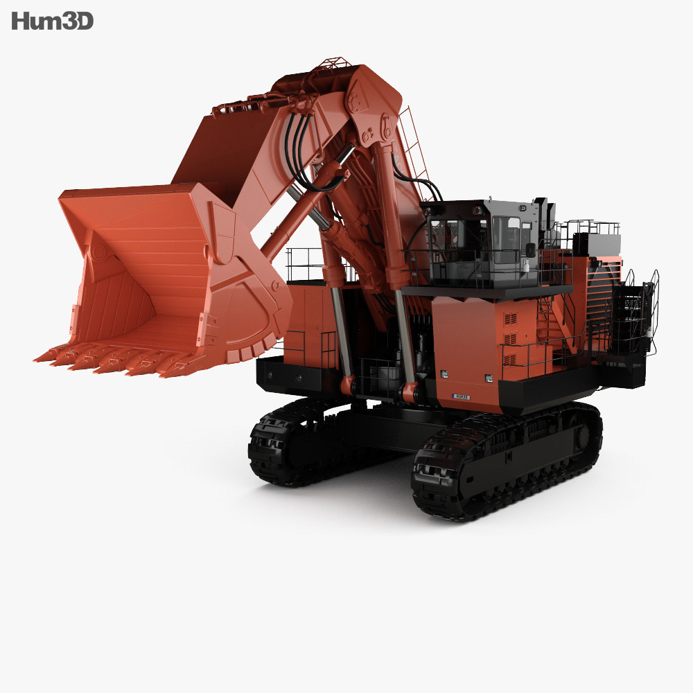 Hitachi EX3600-6 Excavator 2018 3d model