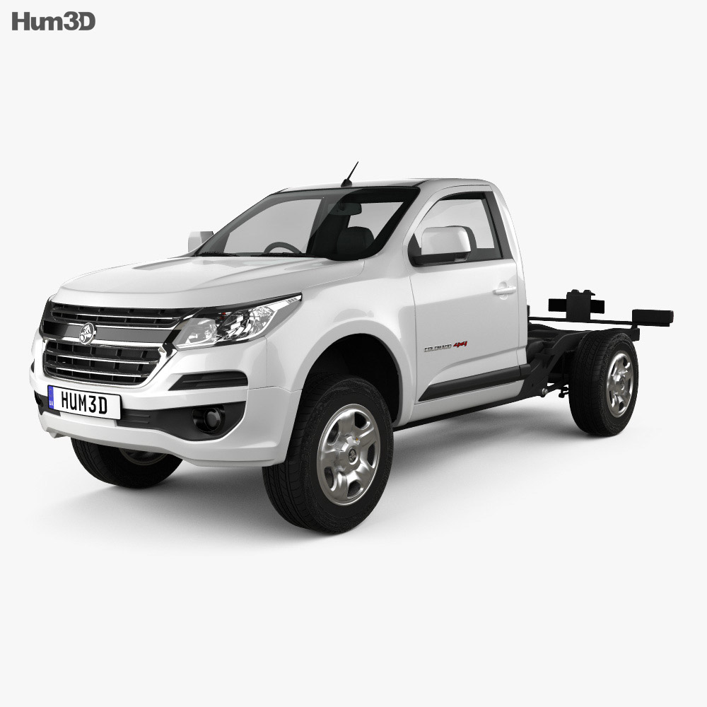 Holden Colorado LS Single Cab Chassis 2019 3D 모델 