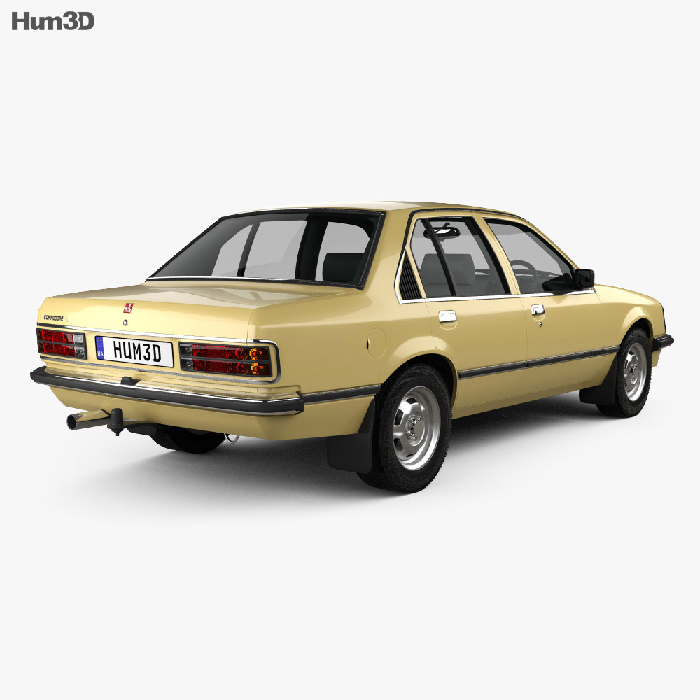 Holden Commodore 1980 3D модель back view
