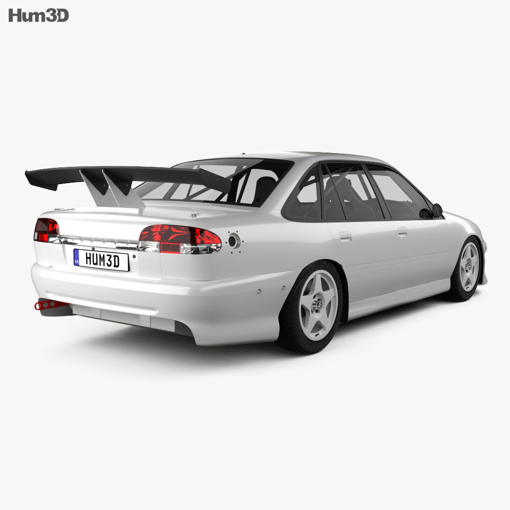 Holden Commodore レースカー 1993 3Dモデル 後ろ姿