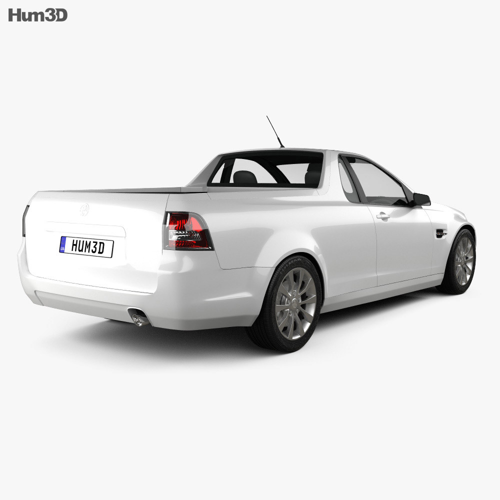 Holden VE Commodore UTE 2014 3d model back view