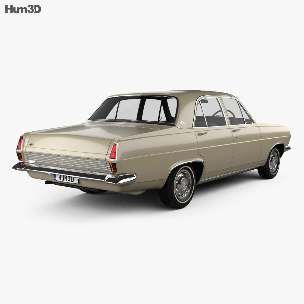 Holden HR Premier 1966 3d model back view