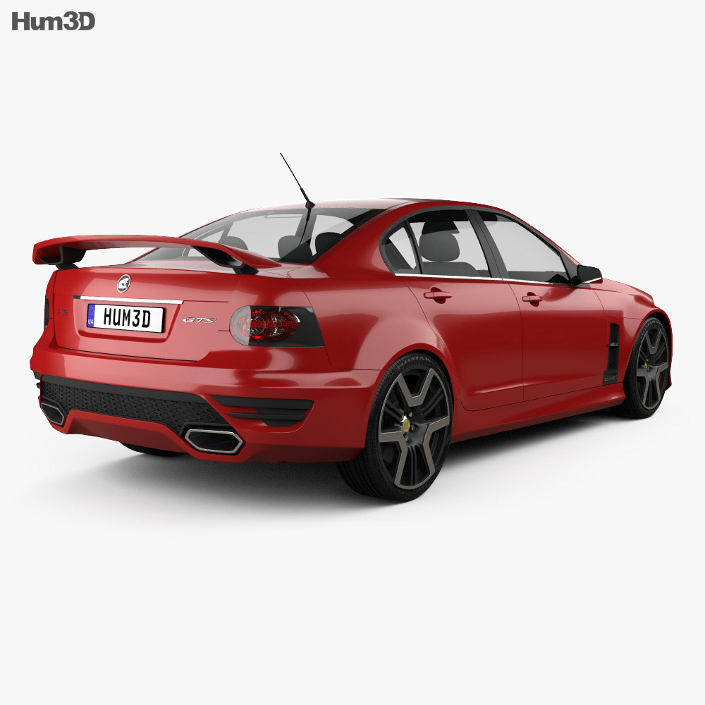 HSV GTS 2015 3d model back view