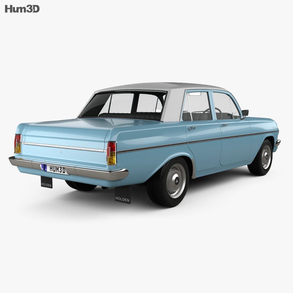 Holden Special (EH) 1963 3D-Modell Rückansicht