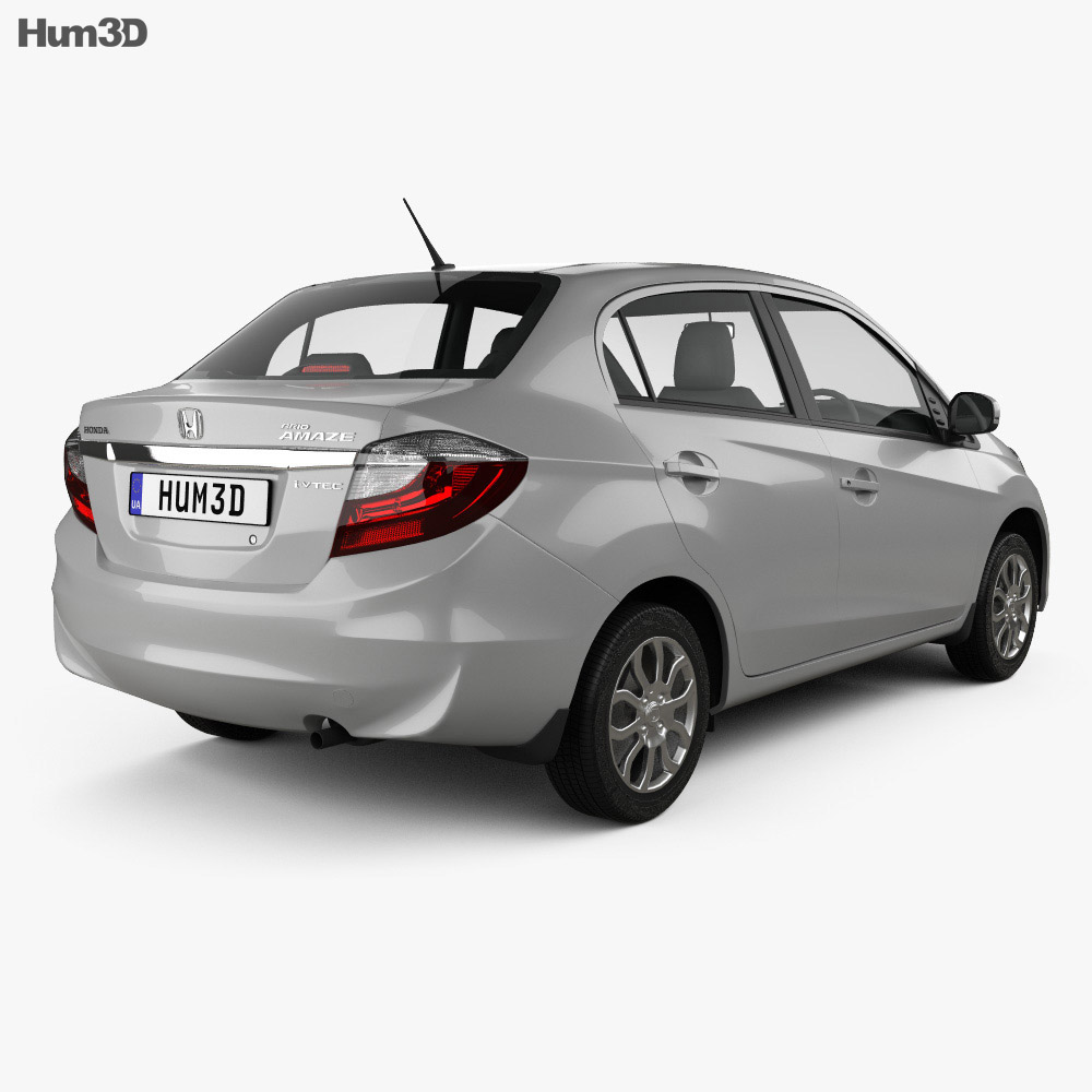 Honda Brio Amaze Седан 2015 3D модель back view