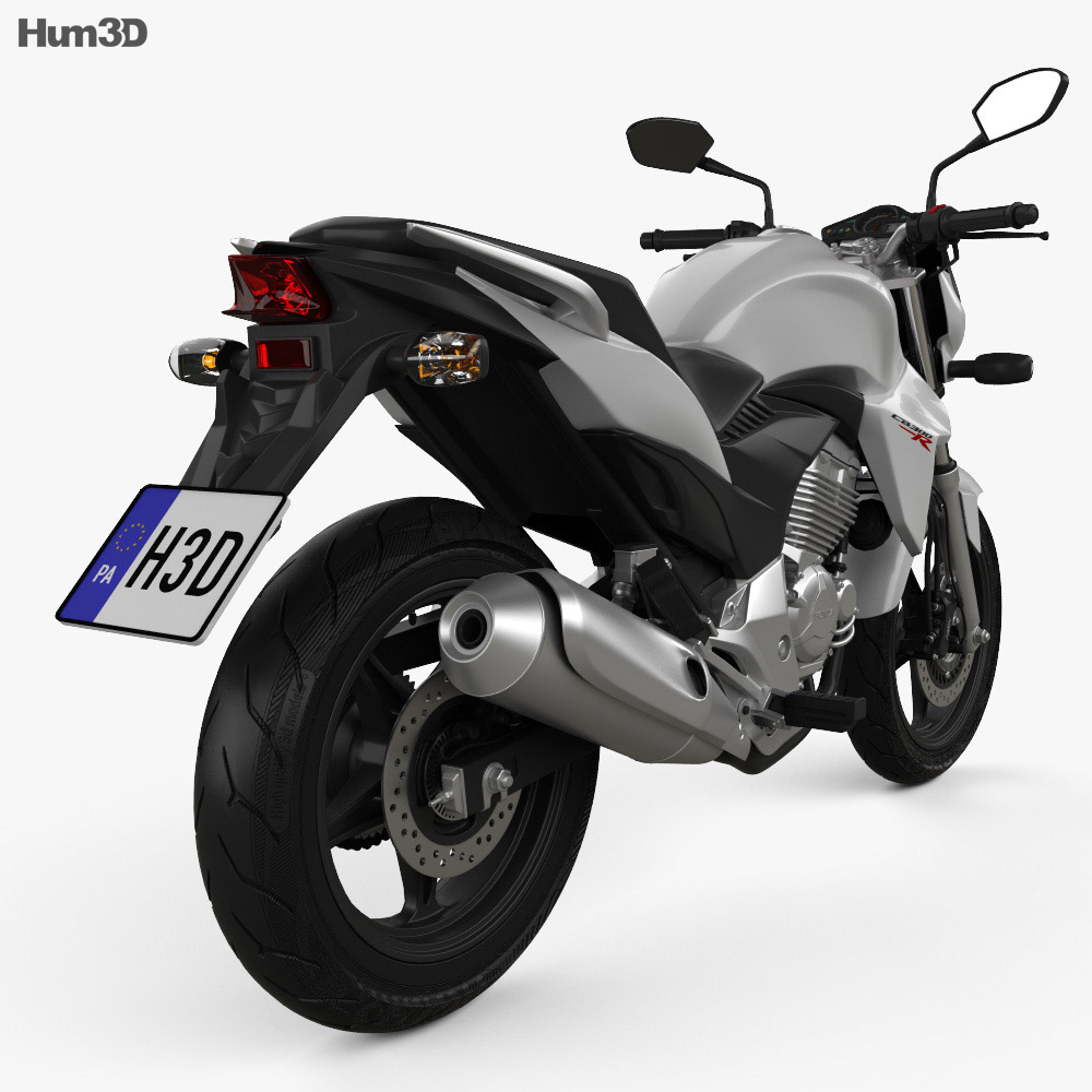 Honda CB300R 2014 3d model back view