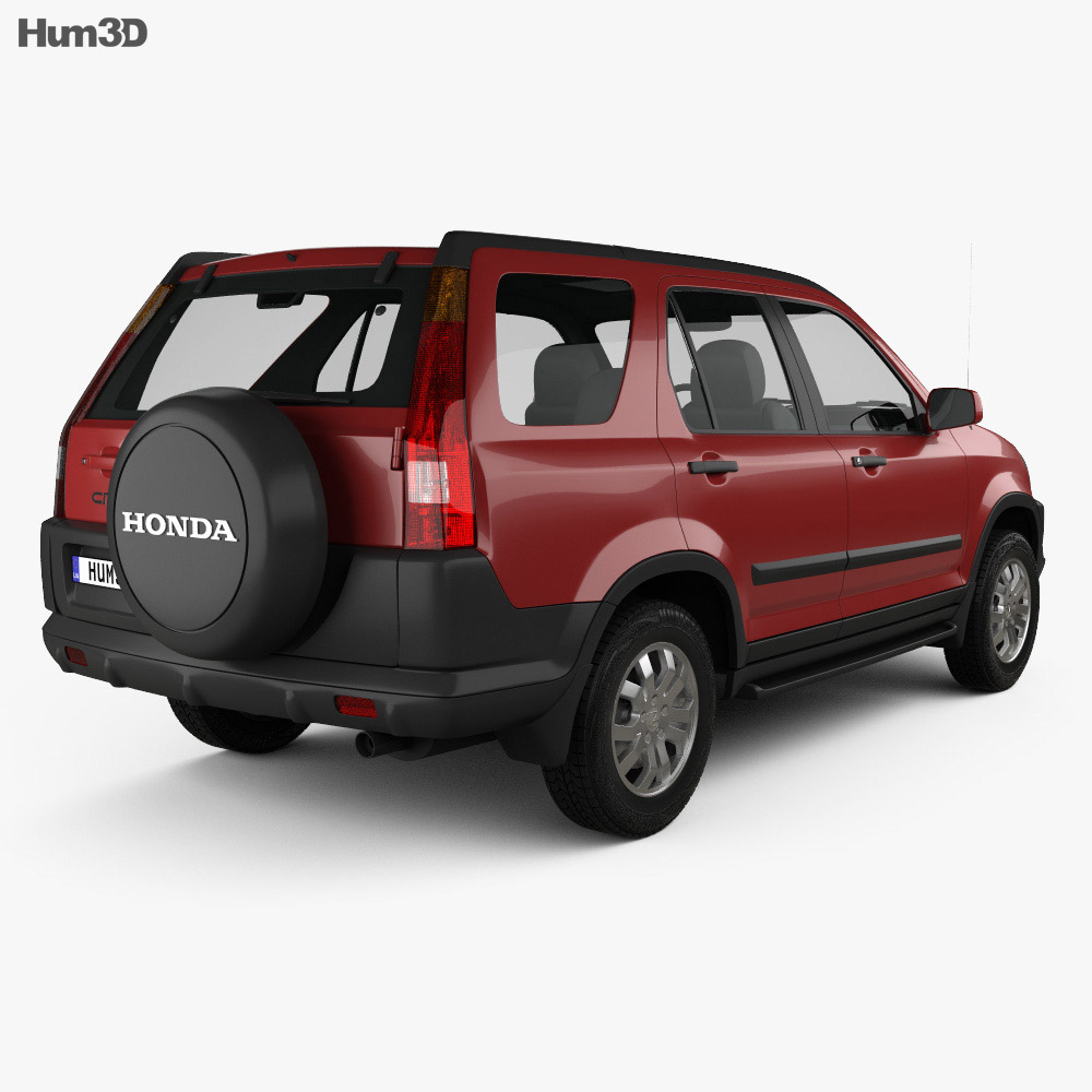 Honda CR-V EX 2006 3D模型 后视图