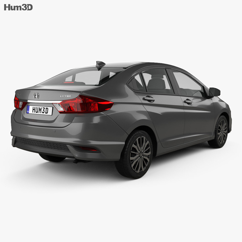 Honda City 2017 3D model Vehicles on Hum3D