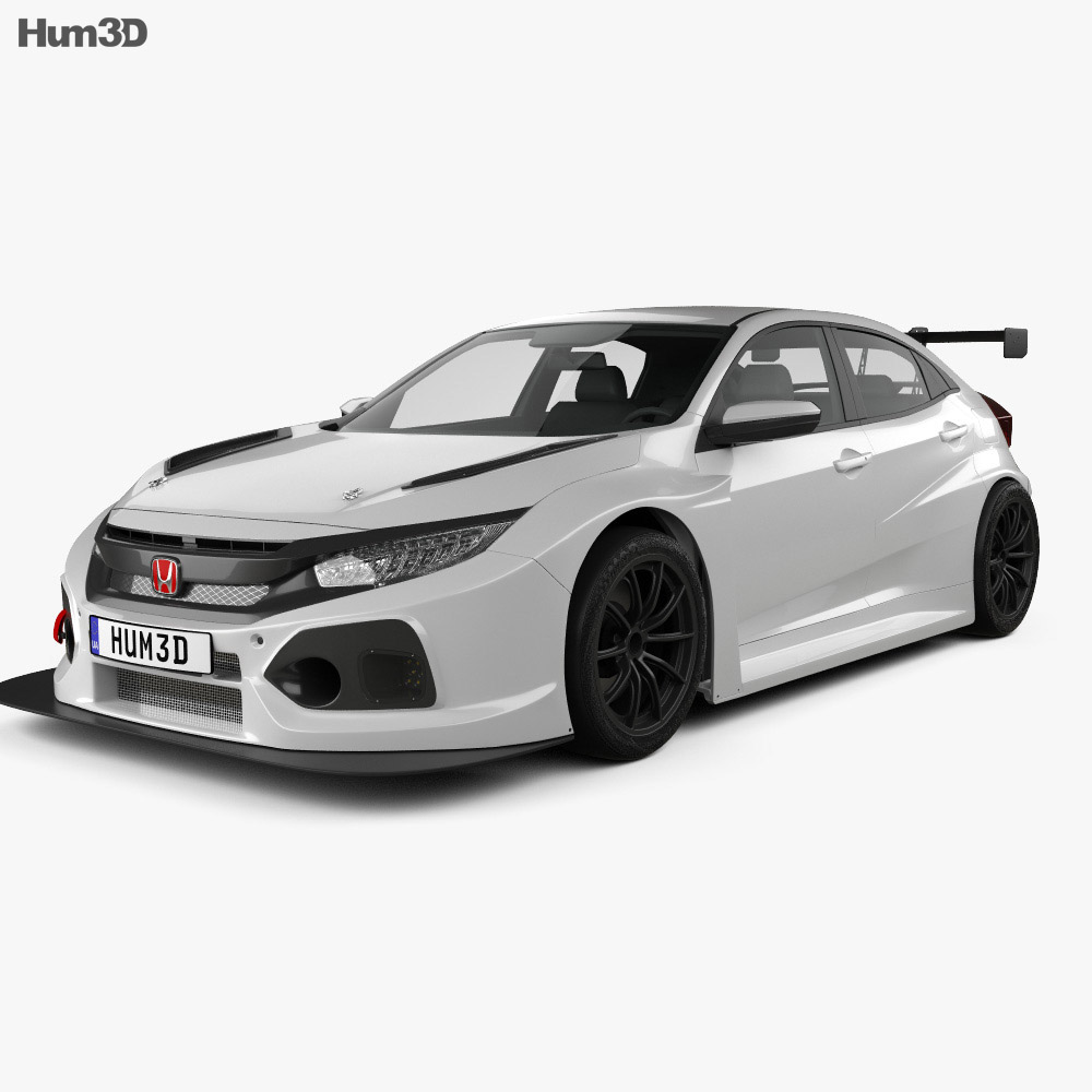 Honda Civic TCR Хетчбек 2021 3D модель