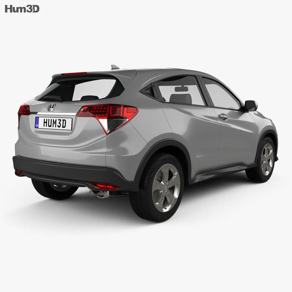 Honda HR-V LX 2020 3d model back view