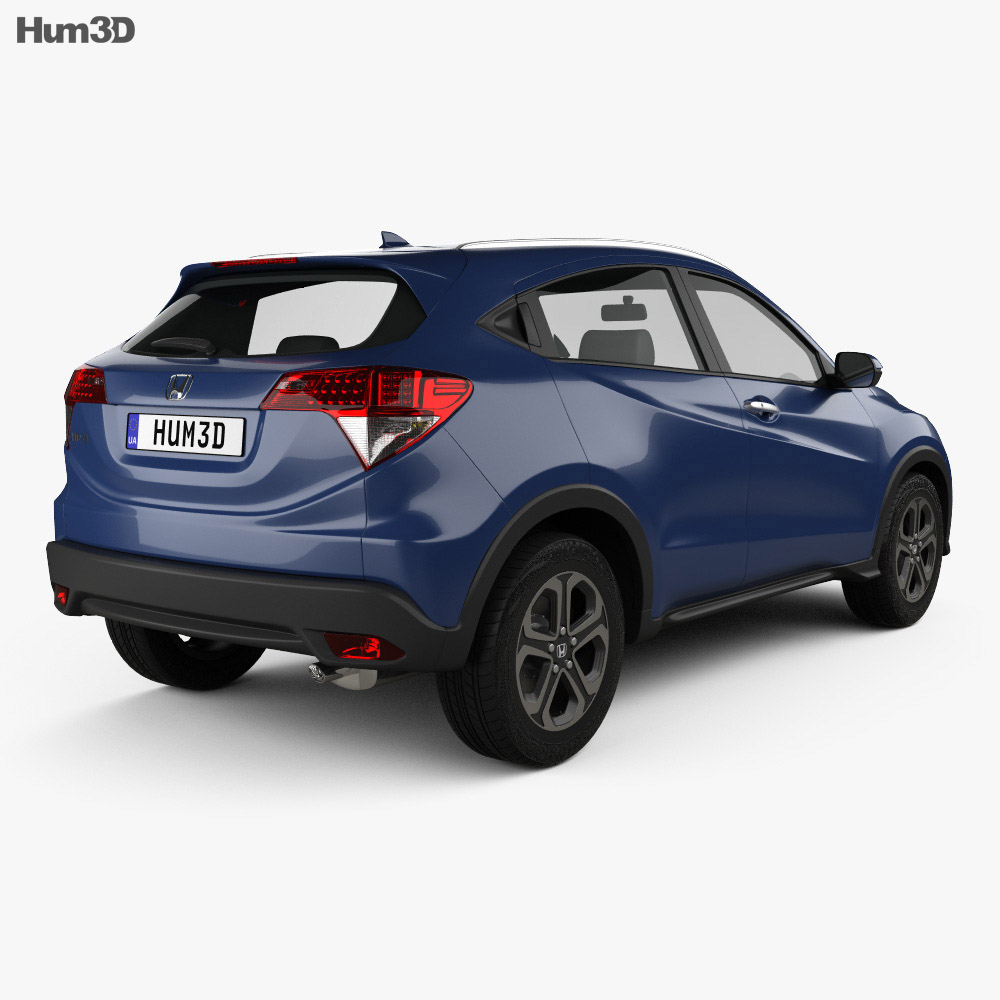 Honda HR-V EX-L 2018 3d model back view