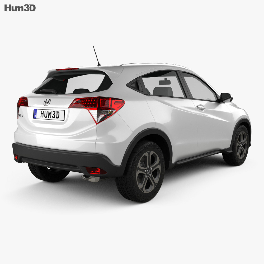 Honda HR-V EX-L (BR) 2018 3Dモデル 後ろ姿