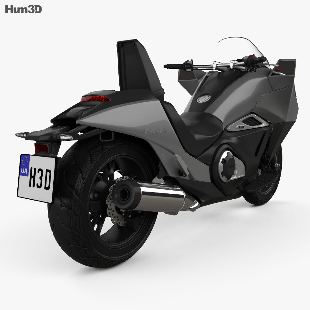 Honda NM4 Vultus 2014 3d model back view