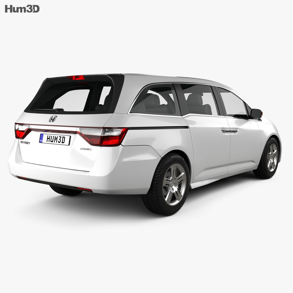 Honda Odyssey 2015 3D 모델  back view
