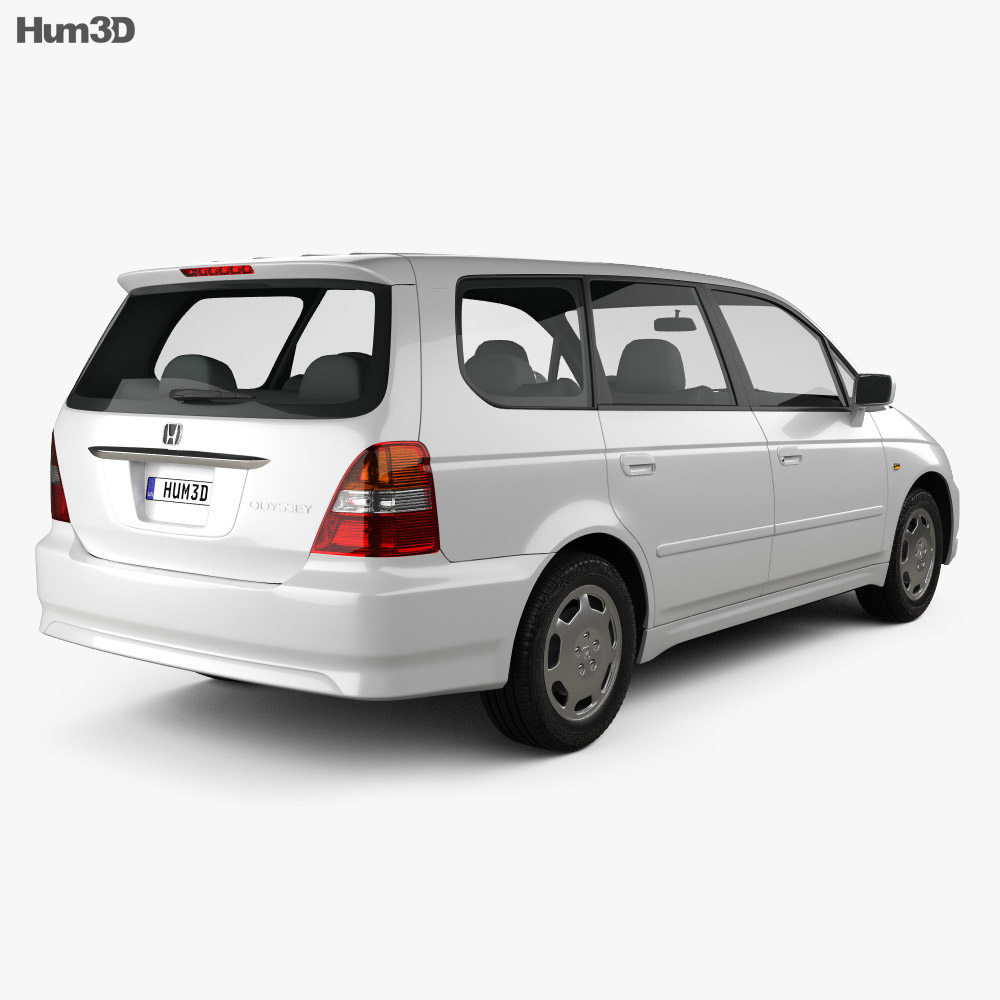 Honda Odyssey (JP) 2003 3d model back view