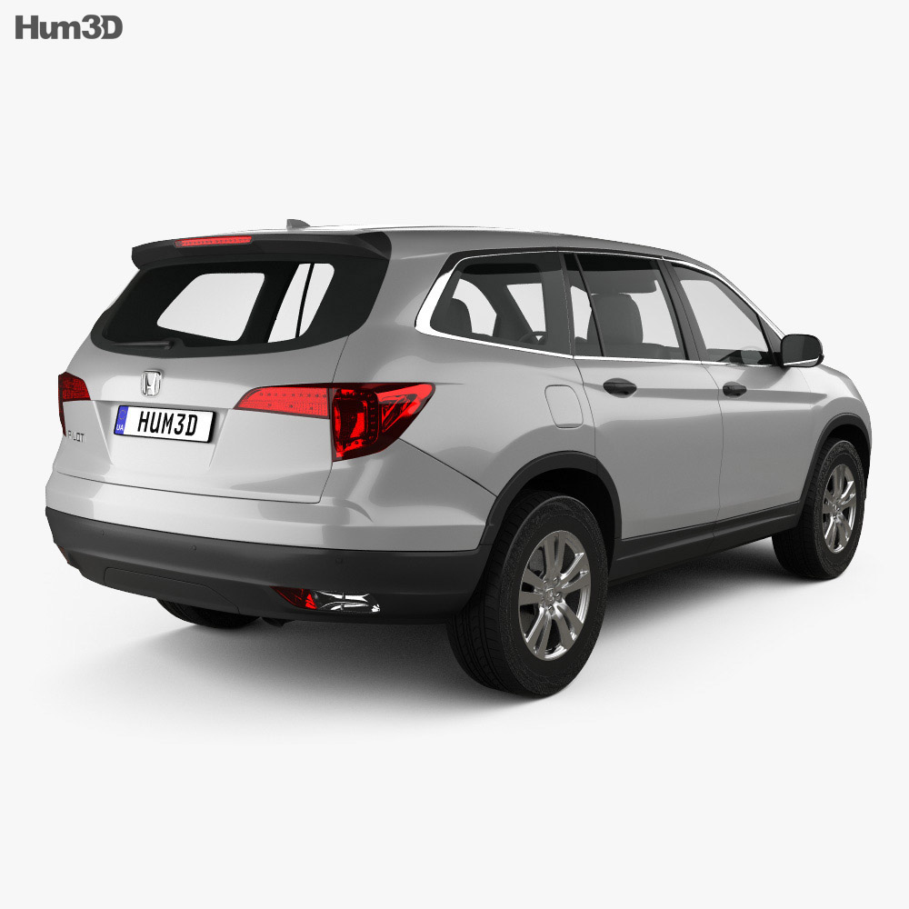 Honda Pilot LX 2016 3D model - Hum3D Honda Pilot LX 2016 3D model - Hum3D