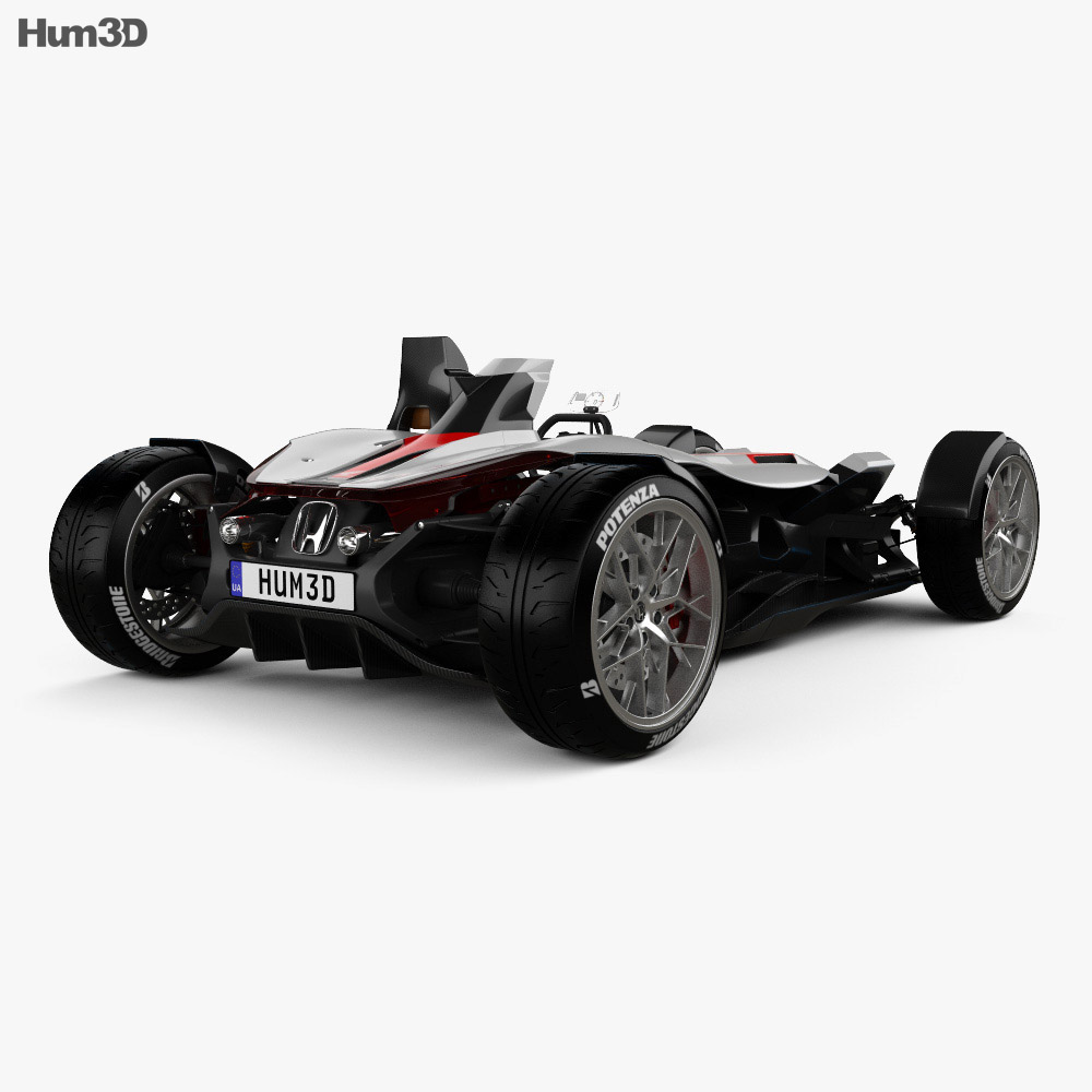 Honda Project 2&4 Ultimate 雙座敞篷車 2015 3D模型 后视图