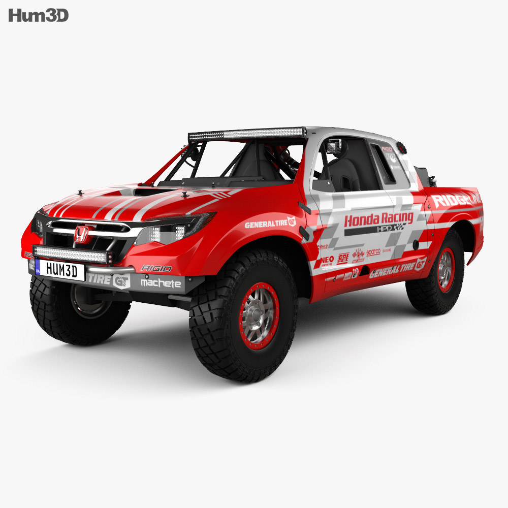 Honda Ridgeline Baja Race Truck 2020 3D模型